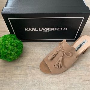 Karl Lagerfeld Suede Mules size 7.5